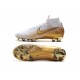 Nike Mercurial Superfly VI Elite FG 2019 Cleats White Golden