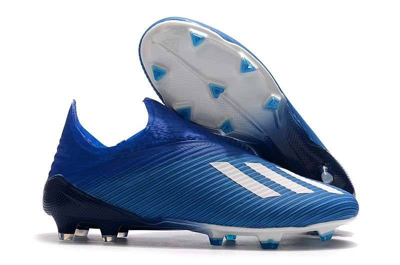 adidas X 19 FG Soccer Cleats Blue White