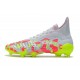 adidas Predator Freak + FG Firm Ground White Pink Volt