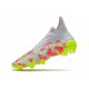 adidas Predator Freak + FG Firm Ground White Pink Volt