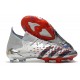 adidas Predator Freak.1 FG Boots Silver Metallic Core Black Scarlet