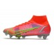 Nike Mercurial Superfly 8 Elite SG-PRO Bright Crimson Metallic Silver