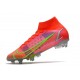 Nike Mercurial Superfly 8 Elite SG-PRO Bright Crimson Metallic Silver