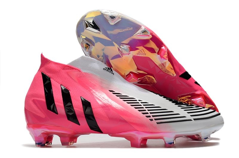 adidas Predator Edge FG Soccer Cleats Solar Pink Black White