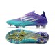 New adidas X Speedflow+ FG Purple Rush Silver Metallic Mint Rush