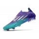 New adidas X Speedflow+ FG Purple Rush Silver Metallic Mint Rush