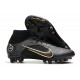 Nike Mercurial Superfly 8 Elite AG Shadow - Black Metallic Gold Metallic Silver