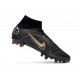 Nike Mercurial Superfly 8 Elite AG Shadow - Black Metallic Gold Metallic Silver