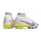 Nike Zoom Mercurial Superfly IX Elite Grass White Pink Volt