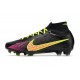 Nike Zoom Mercurial Superfly IX Elite Grass Black Yellow Pink