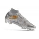 Nike Zoom Mercurial Superfly IX Elite 25 FG Silver White Gold