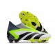 adidas Predator Accuracy+ FG Soccer Cleats White Black Yellow