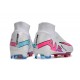 Nike Zoom Mercurial Superfly 9 Elite FG White Pink Blue