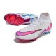 Nike Zoom Mercurial Superfly 9 Elite FG White Pink Blue