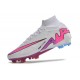 Nike Zoom Mercurial Superfly 9 Elite FG White Pink Blue