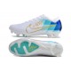 New Nike Air Zoom Mercurial Vapor XV Elite FG White Blue Gold