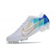 New Nike Air Zoom Mercurial Vapor XV Elite FG White Blue Gold