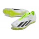 adidas X Crazyfast + FG Boots White Core Black Lucid Lemon