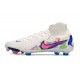 Nike Phantom Luna II Elite FG High Top White Pink Blue