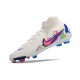 Nike Phantom Luna II Elite FG High Top White Pink Blue