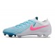 Nike Phantom Luna 2 Elite FG Low Cut White Blue Pink