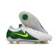 Nike Phantom Luna 2 Elite FG Low Cut White Green Yelllow