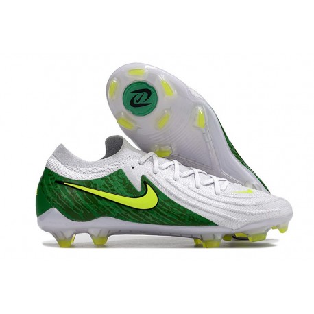 Nike Phantom Luna 2 Elite FG Low Cut White Green Yelllow