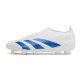 adidas Predator Elite Laceless FG Cleats White Blue