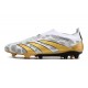 adidas Predator Elite Laceless FG Cleats White Grey Gold