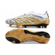 adidas Predator Elite Laceless FG Cleats White Grey Gold