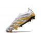 adidas Predator Elite Laceless FG Cleats White Grey Gold