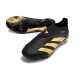 adidas Predator Elite Laceless FG Cleats Black Gold