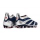 adidas Predator Elite Laceless FG Cleats Silver Cyan Red