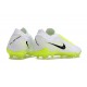 Nike Phantom GX 2 Elite FG Cleats White Black Volt