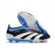 adidas Predator Elite Laceless FG Cleats Black White Blue