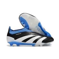 adidas Predator Elite Laceless FG Cleats Black White Blue