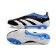 adidas Predator Elite Laceless FG Cleats Black White Blue