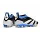 adidas Predator Elite Laceless FG Cleats Black White Blue