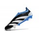 adidas Predator Elite Laceless FG Cleats Black White Blue