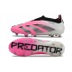 adidas Predator Elite Laceless FG Cleats Pink White Black