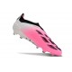 adidas Predator Elite Laceless FG Cleats Pink White Black