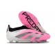 adidas Predator Elite Laceless FG Cleats Pink White Black