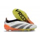 adidas Predator Elite Laceless FG Cleats White Black Orange