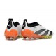 adidas Predator Elite Laceless FG Cleats White Black Orange