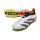 adidas Predator Elite Laceless FG Cleats White Black Orange