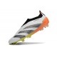 adidas Predator Elite Laceless FG Cleats White Black Orange