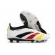 adidas Predator Elite Laceless FG Cleats White Black Red Yellow