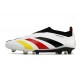 adidas Predator Elite Laceless FG Cleats White Black Red Yellow