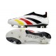 adidas Predator Elite Laceless FG Cleats White Black Red Yellow