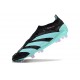 adidas Predator Elite Laceless FG Cleats Black Blue